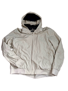 Men's Lightweight Hooded Jacket in Light Beige